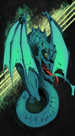 coque Dragon bleu