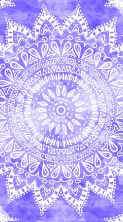 coque Bohemian Flower Mandala in purple