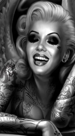 coque Goth Marilyn