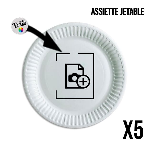 acheter Assiette jetable personnalisable - Pack de 5
