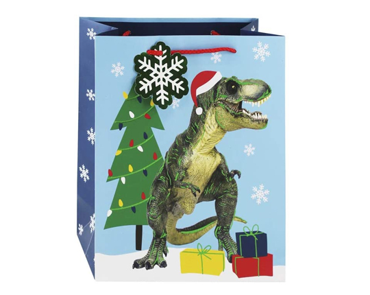 acheter Sac Cadeau Dinosaure avec étiquette message 