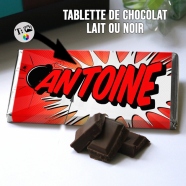 Tablette de chocolat - Cadeau de Pâques personnalisable