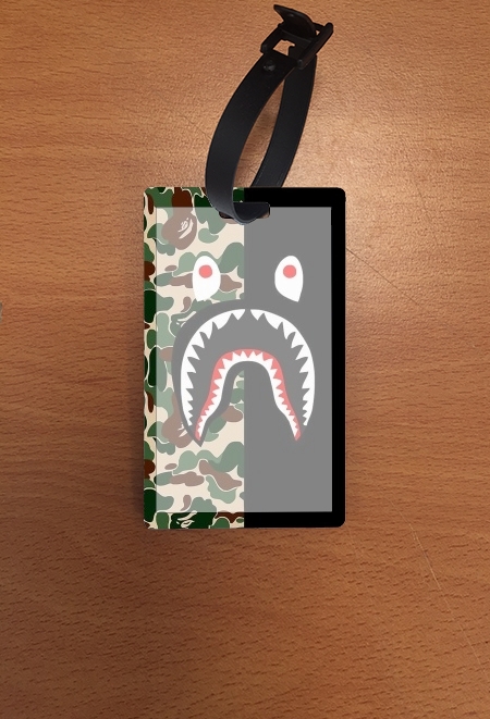 Porte Shark Bape Camo Military Bicolor