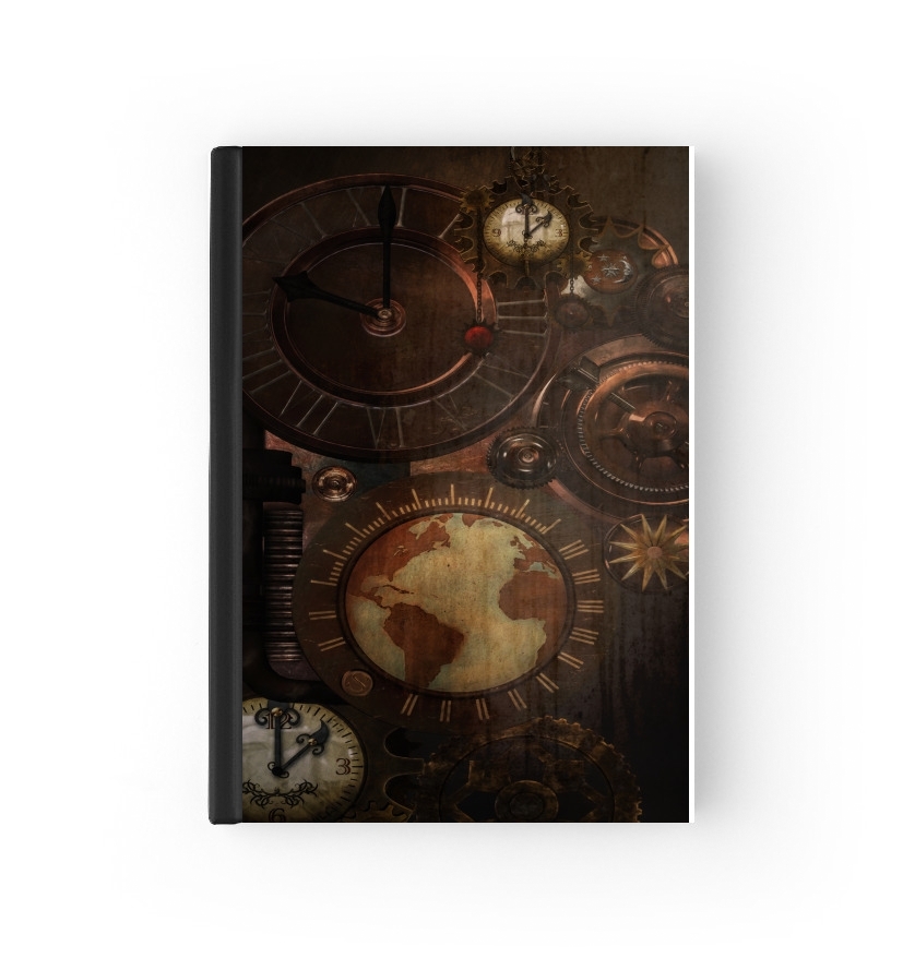 Housse Brown steampunk clocks and gears