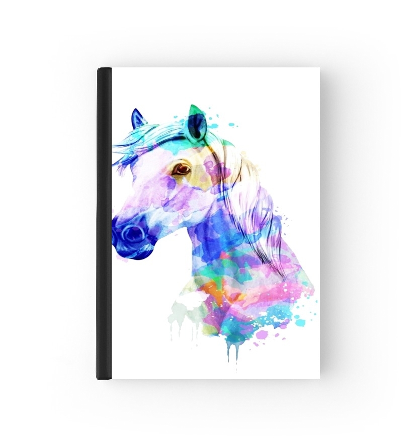Housse Passeport watercolor horse