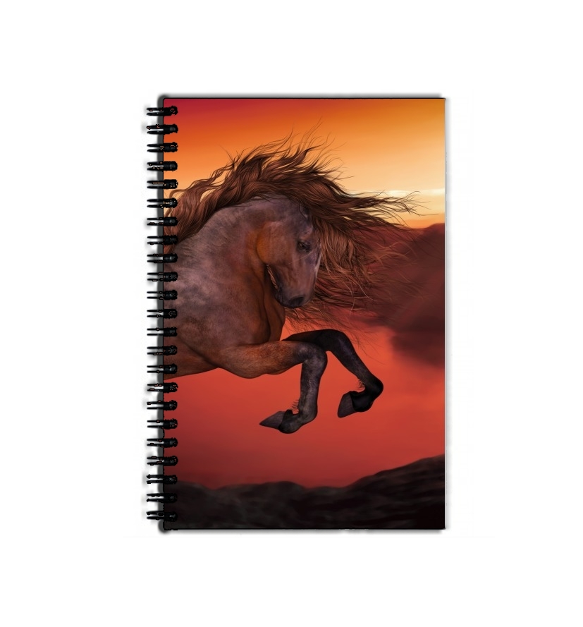 Cahier A Horse In The Sunset
