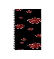 Cahier de texte école Akatsuki  Nuage Rouge pattern
