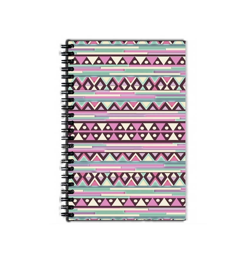 Cahier Aztec Pink And Mint
