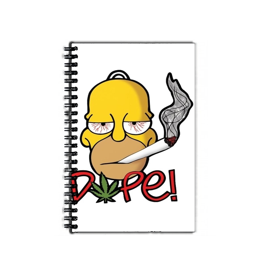 Cahier Homer Dope Weed Smoking Cannabis