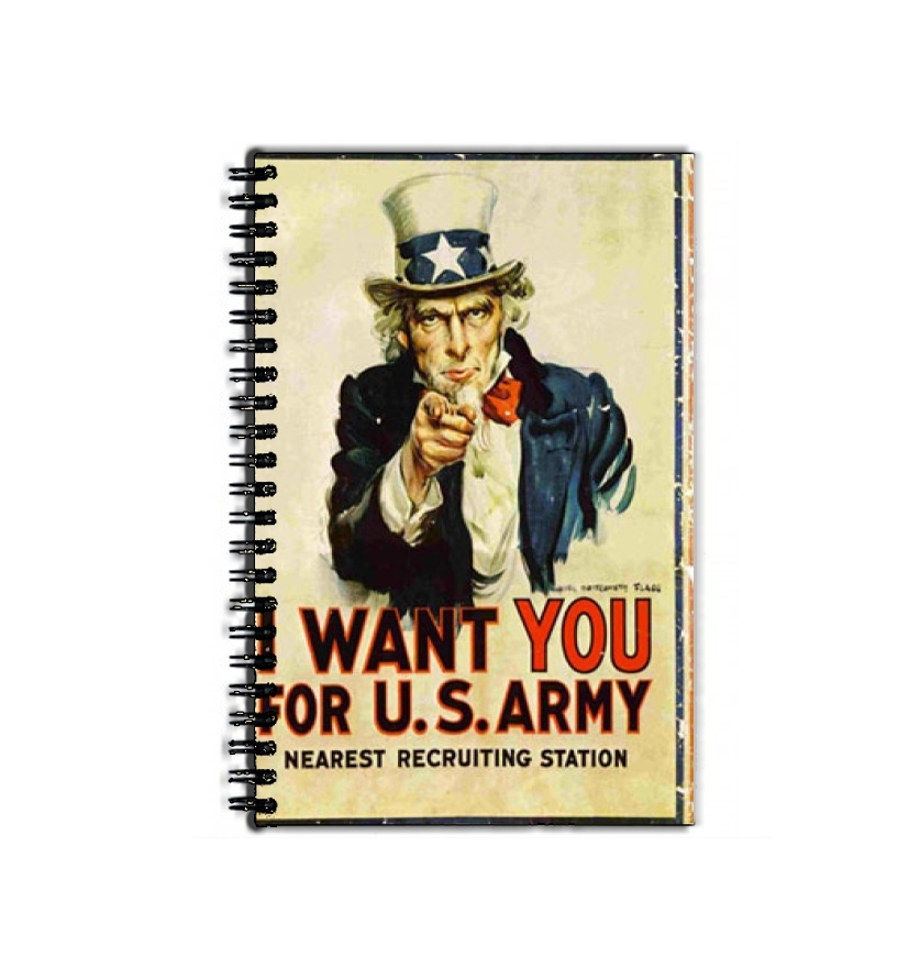 Cahier I Want You For US Army