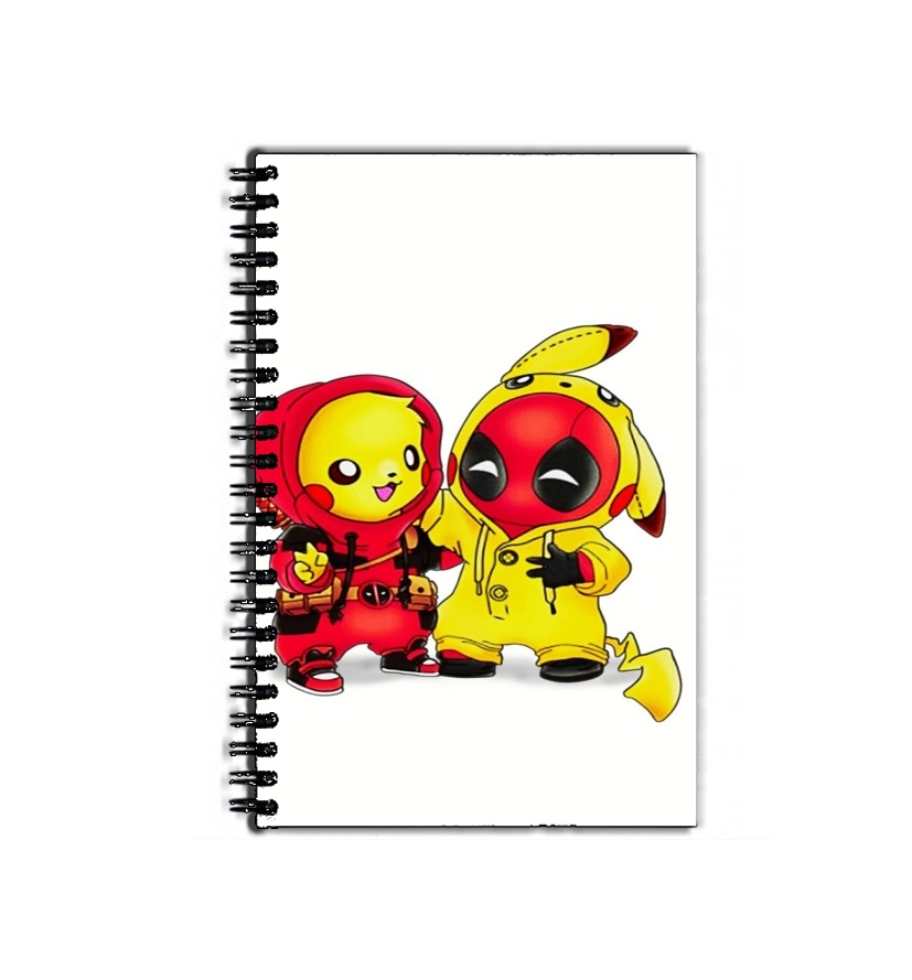 Cahier Pikachu x Deadpool