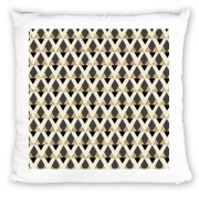 Coussin Personnalisé Glitter Triangles in Gold Black And Nude