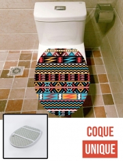 Housse siège de toilette - Décoration abattant WC aztec pattern red Tribal