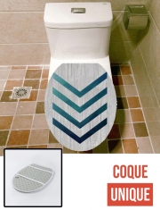 Housse siège de toilette - Décoration abattant WC Blue Arrow 