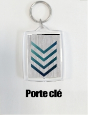 Porte Clé - Format Rectangulaire Blue Arrow 