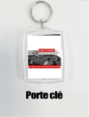 Porte Clé - Format Rectangulaire Chirac Un Chef cest fait pour cheffer