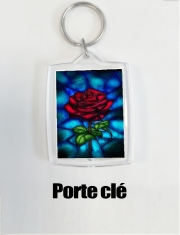 Porte Clé - Format Rectangulaire Rose Eternelle