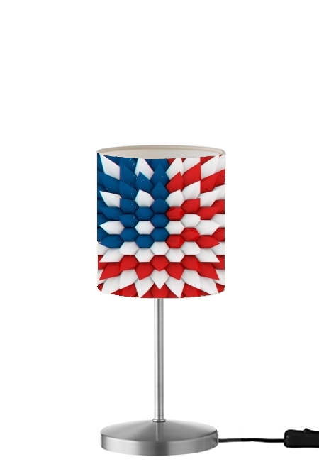 Lampe 3D Poly USA flag