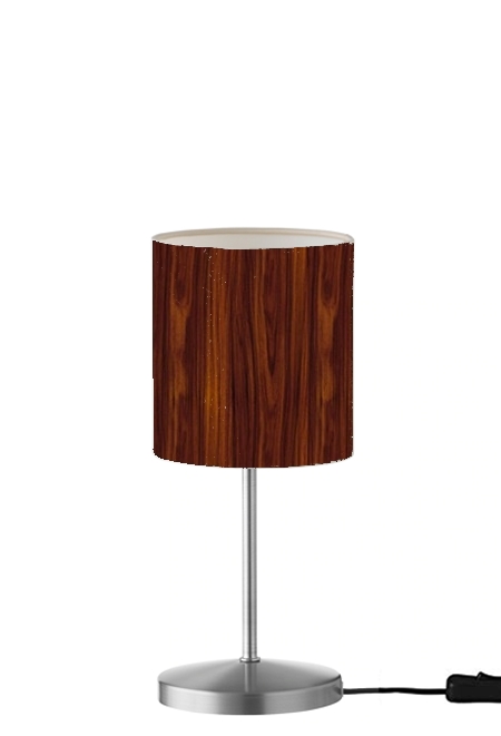 Lampe de table / chevet Bois Massif Marron imitation