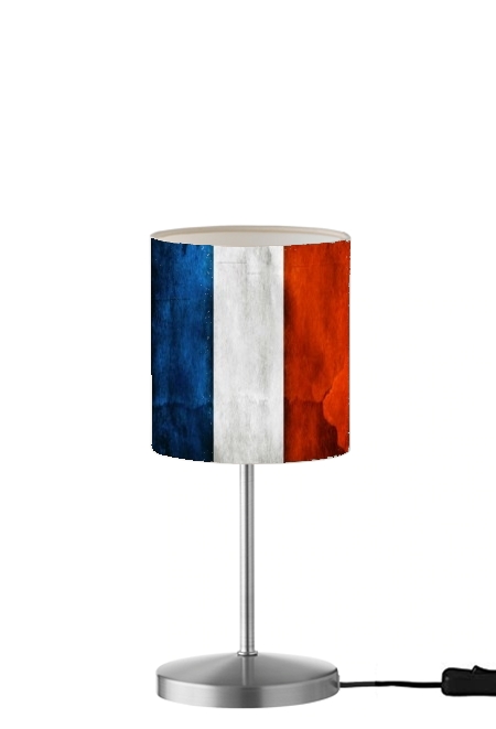 Lampe de table / chevet Drapeau France vintage