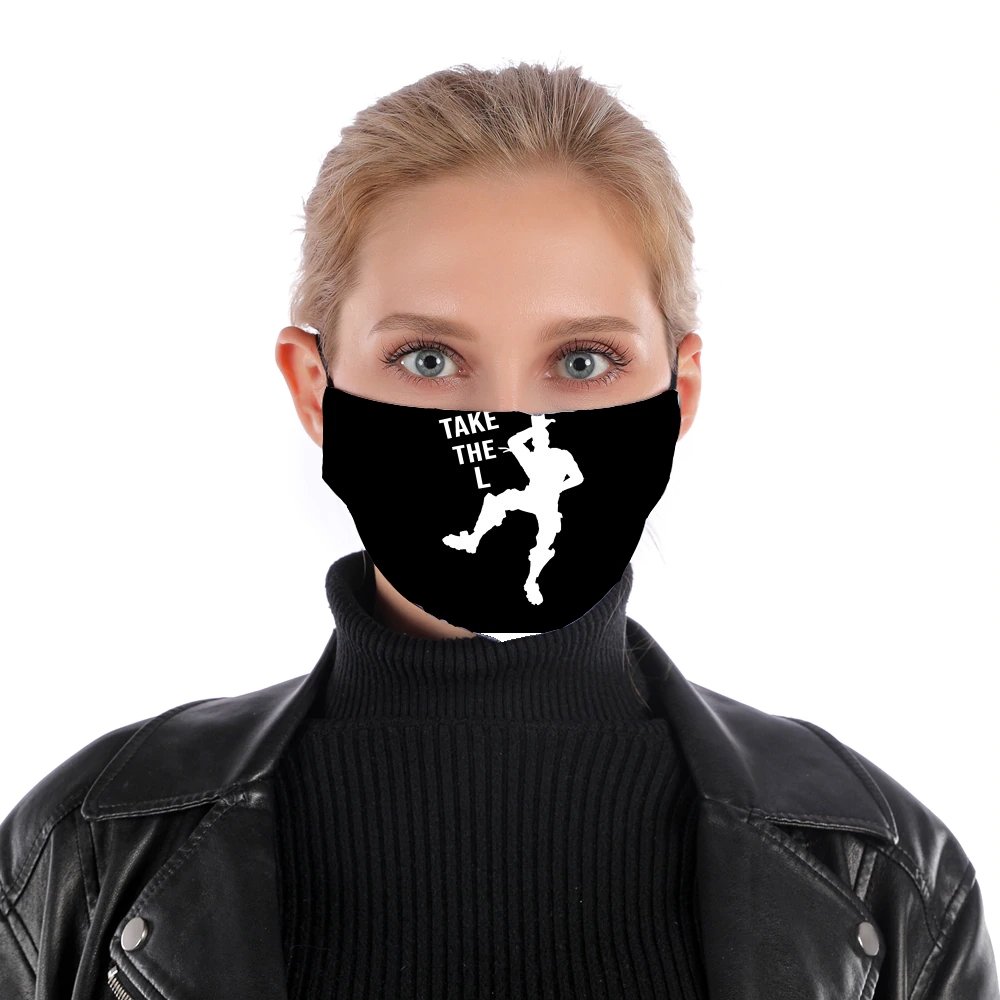 Masque alternatif en tissu barrière Take The L Fortnite Celebration Griezmann