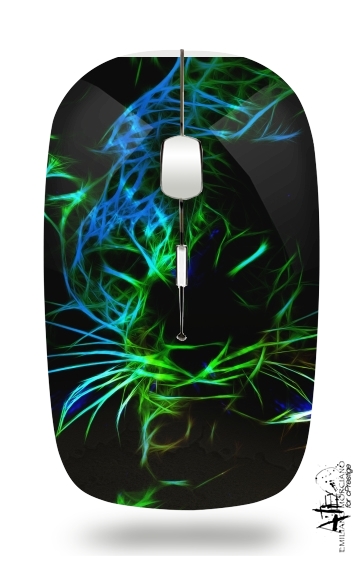 Souris Abstract neon Leopard
