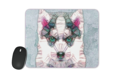 Tapis abstract husky puppy