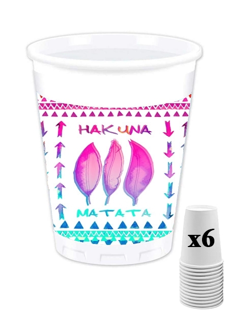 Gobelet personnalisable - Pack de 6 HAKUNA MATATA