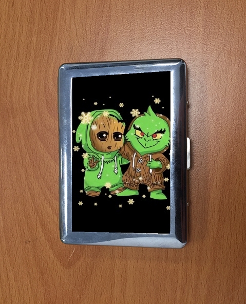 Porte Baby Groot and Grinch Christmas