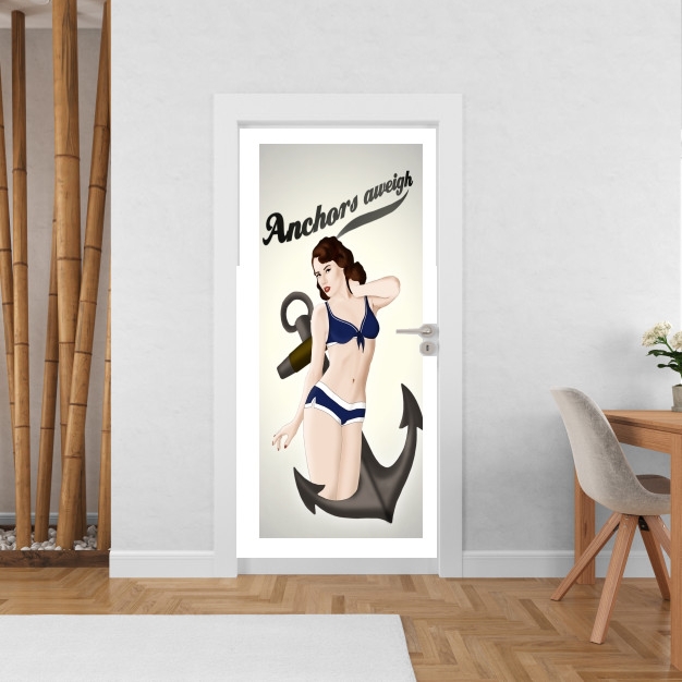 Sticker Anchors Aweigh - Classic Pin Up