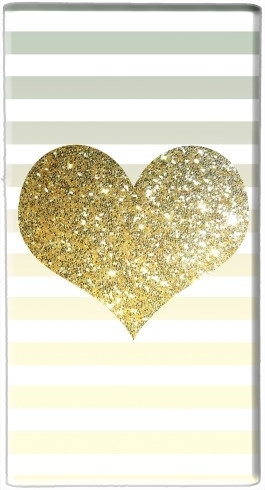 Batterie Sunny Gold Glitter Heart