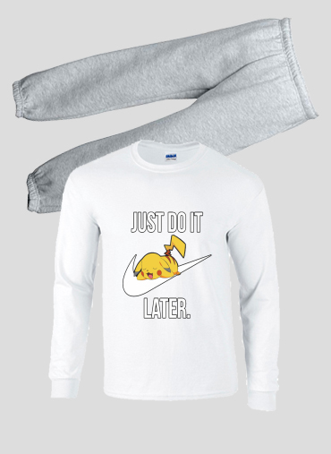 Pyjama Nike Parody Just Do it Later X Pikachu