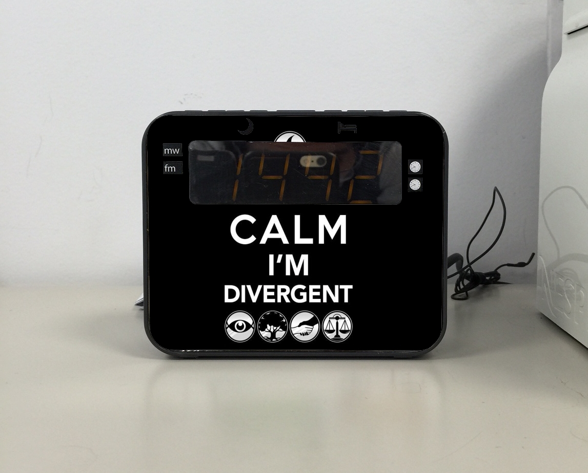 Radio-réveil Keep Calm Divergent Faction