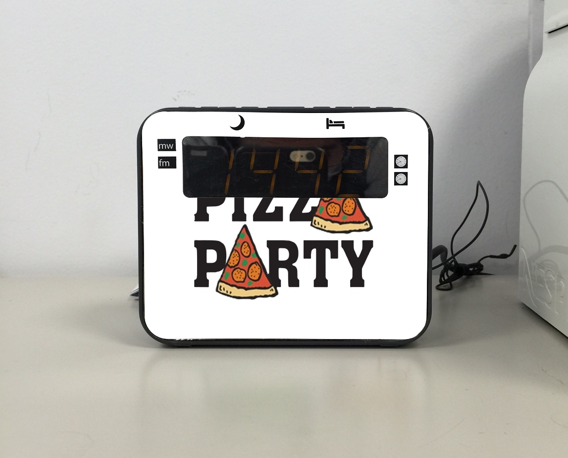 Radio-réveil Pizza Party