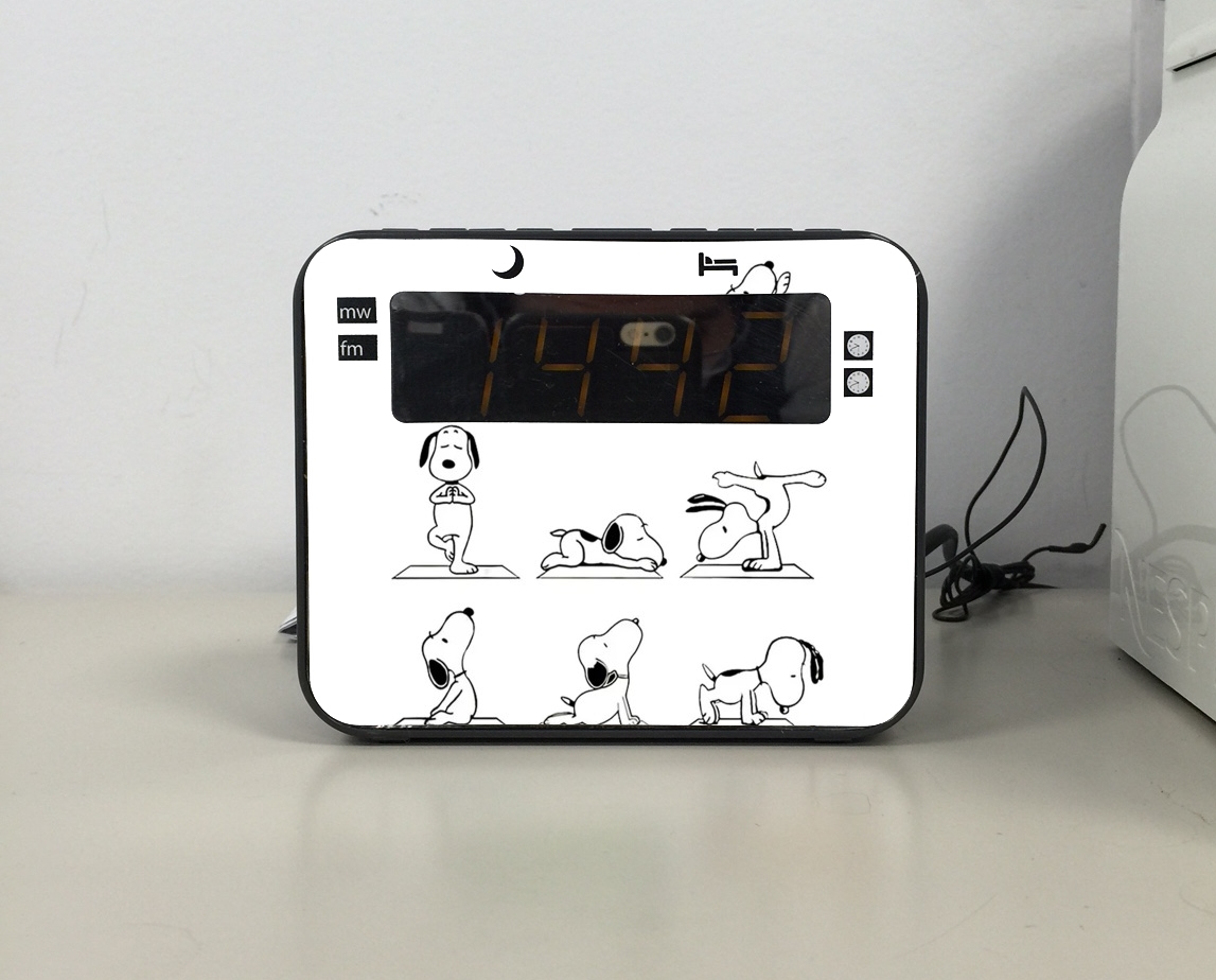 Radio-réveil Snoopy Yoga