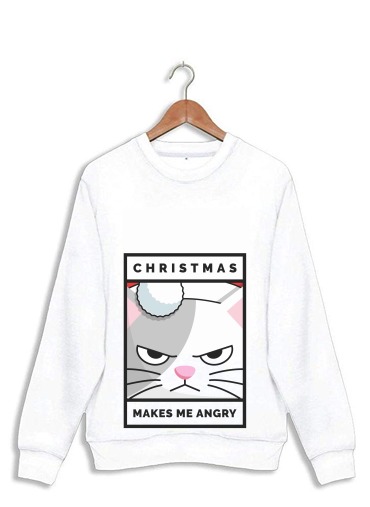 Sweat Christmas makes me Angry cat