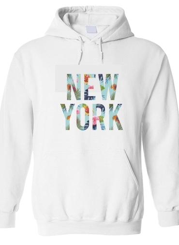 Sweat-shirt New York en Fleurs