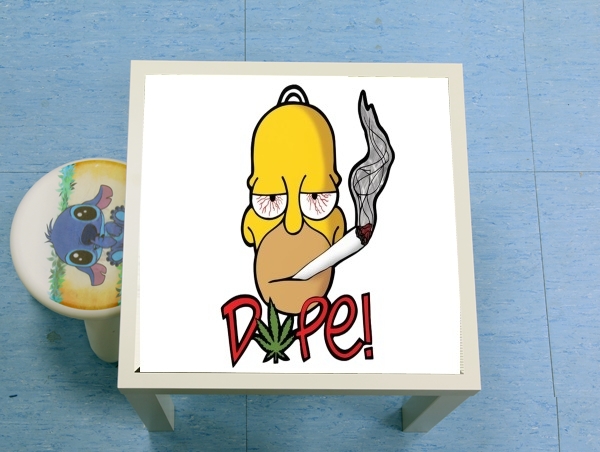 Table Homer Dope Weed Smoking Cannabis