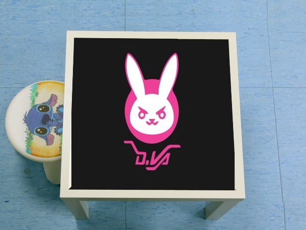Table Overwatch D.Va Bunny Tribute Lapin Rose