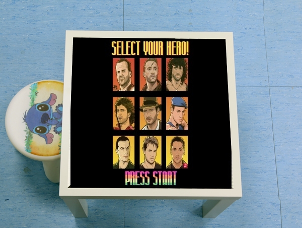 Table Select your Hero Retro 90s