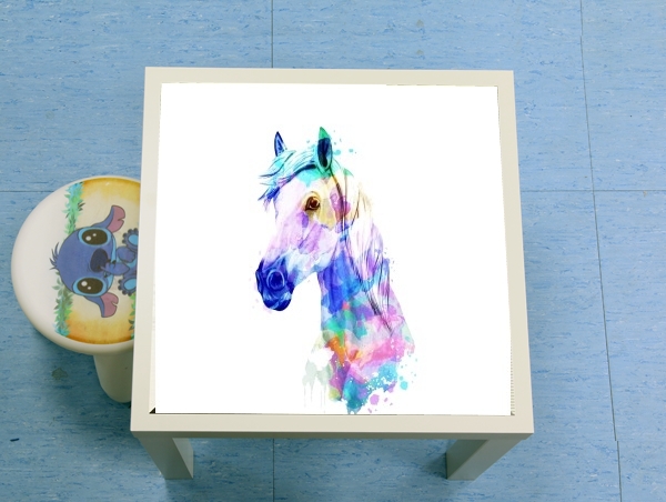 Table watercolor horse