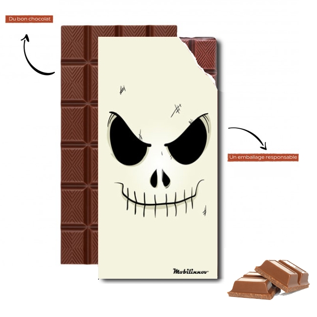 Tablette de chocolat - Cadeau de Pâques Squelette Face