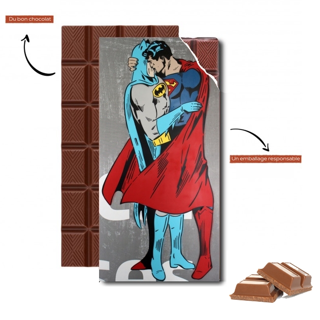 Tablette Superman And Batman Kissing For Equality