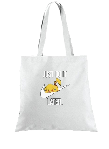 Tote Bag - Sac Nike Parody Just Do it Later X Pikachu
