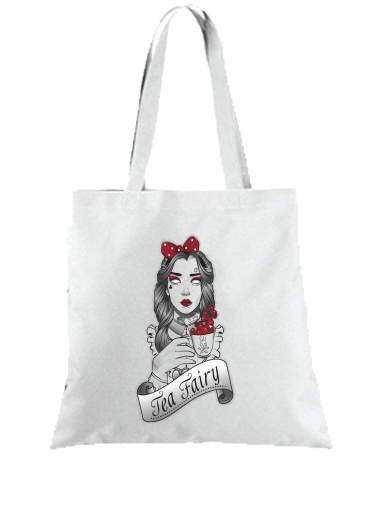 Tote Scary zombie Alice drinking tea