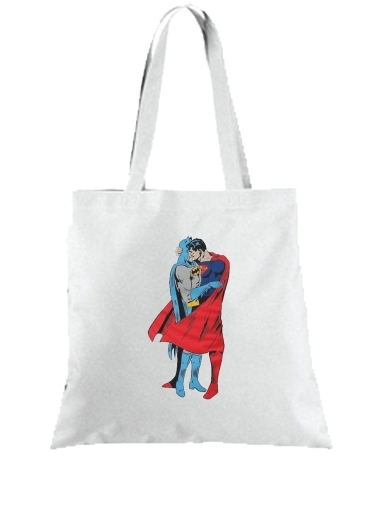 Tote Superman And Batman Kissing For Equality