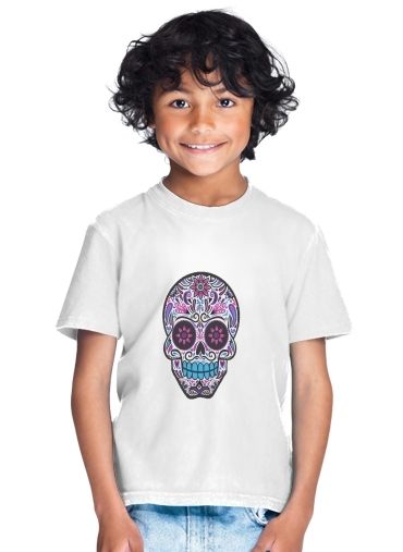 T-shirt Enfant Blanc Calavera Jour des morts