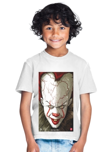 T-shirt Enfant Blanc Evil Clown 
