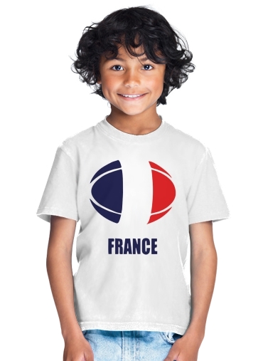 T-shirt Enfant Blanc france Rugby