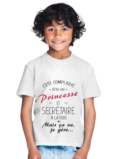 T-shirt Princesse et secrétaire